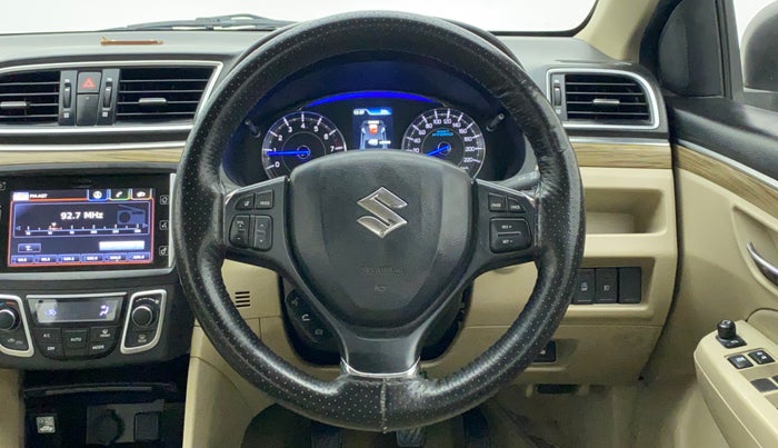 2019 Maruti Ciaz ALPHA 1.5 MT VTVT SHVS, Petrol, Manual, 39,599 km, Steering Wheel Close Up