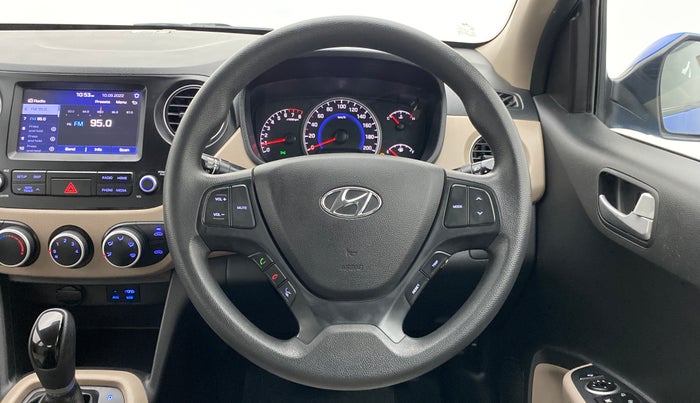 2017 Hyundai Grand i10 SPORTZ (O) 1.2 AT VTVT, Petrol, Automatic, 19,752 km, Steering Wheel Close Up