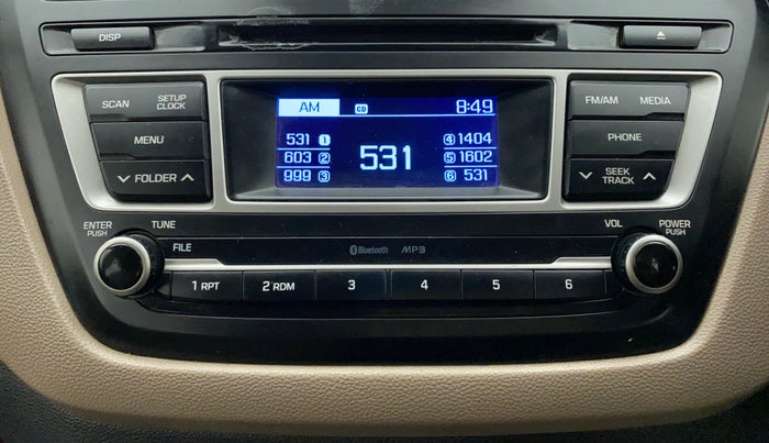 2015 Hyundai Elite i20 SPORTZ 1.2, Petrol, Manual, 70,263 km, Infotainment System
