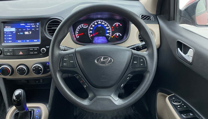 2017 Hyundai Grand i10 SPORTZ (O) 1.2 AT VTVT, Petrol, Automatic, 20,835 km, Steering Wheel Close Up