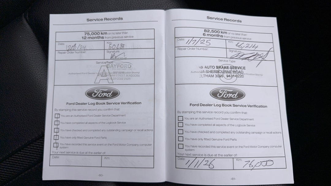 2019 Ford Ranger Wildtrak 2.0 (4x4), Automatic, 69706 km, Service History