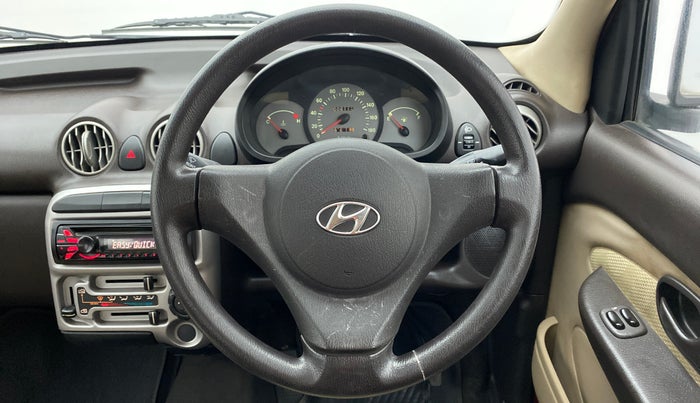 2013 Hyundai Santro Xing GL PLUS, Petrol, Manual, 6,111 km, Steering Wheel Close Up