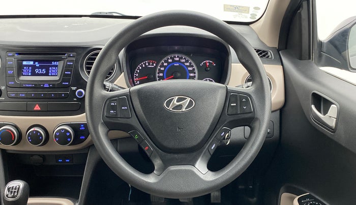 2015 Hyundai Grand i10 SPORTZ 1.2 KAPPA VTVT, Petrol, Manual, 15,490 km, Steering Wheel Close Up