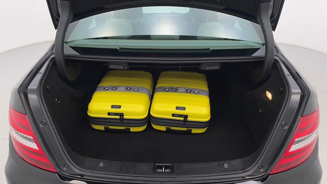 Boot Inside View with Luggage