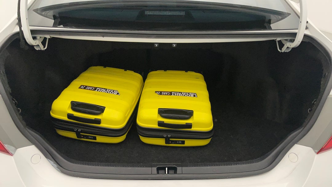 Boot Inside View with Luggage