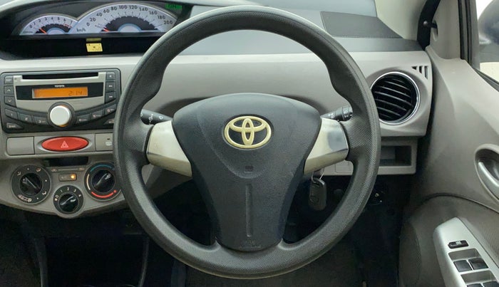 2011 Toyota Etios V, Petrol, Manual, 41,422 km, Steering Wheel Close Up