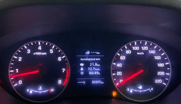 2019 Hyundai Elite i20 ASTA 1.2 (O), Petrol, Manual, 38,450 km, Odometer Image