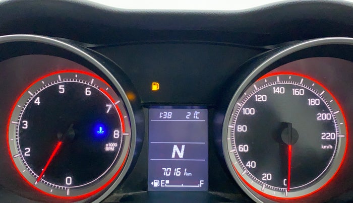 2018 Maruti Swift VXI AMT D, Petrol, Automatic, 70,210 km, Odometer Image
