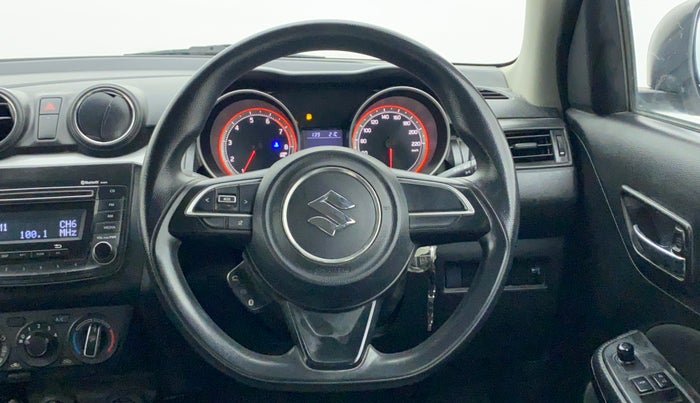 2018 Maruti Swift VXI AMT D, Petrol, Automatic, 70,210 km, Steering Wheel Close Up