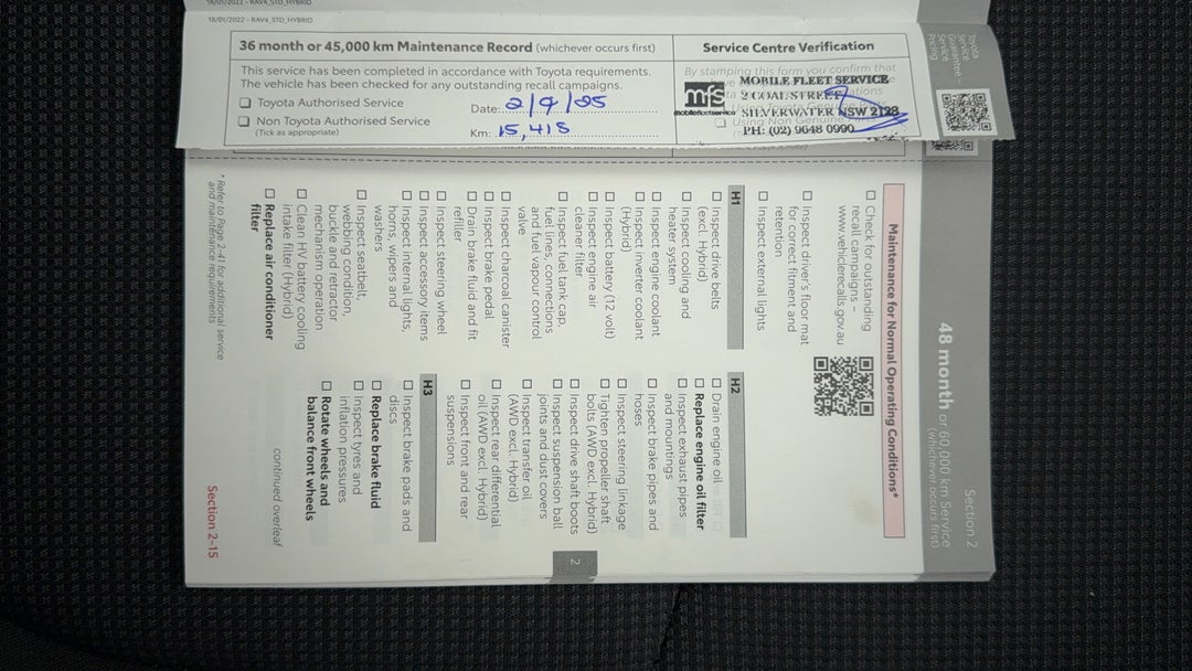 2022 Toyota RAV4 Gx (awd) Hybrid, Automatic, 16139 km, Service History