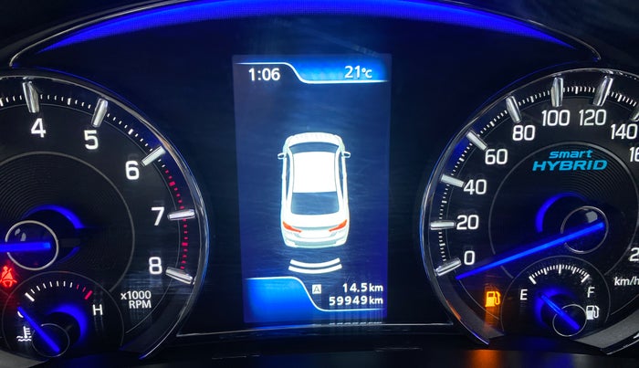 2018 Maruti Ciaz DELTA 1.5 SHVS MT PETROL, Petrol, Manual, 59,949 km, Infotainment system - Parking sensor not working