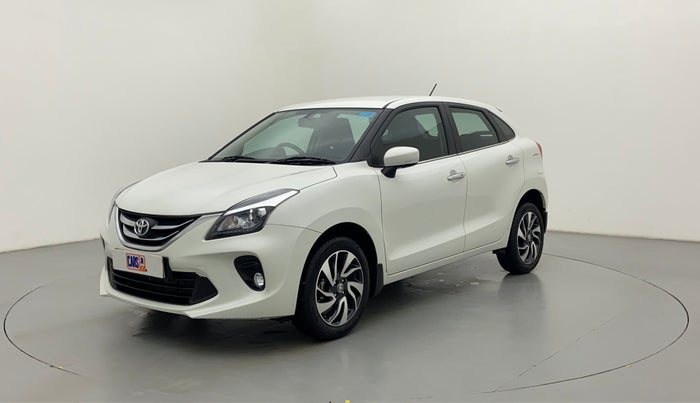 2021 Toyota Glanza V CVT, Petrol, Automatic, 4,768 km, Left Front Diagonal