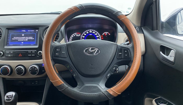2018 Hyundai Grand i10 SPORTZ 1.2 KAPPA VTVT, Petrol, Manual, 30,541 km, Steering Wheel Close Up