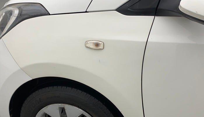 2018 Hyundai Xcent S 1.2, CNG, Manual, 1,03,344 km, Left fender - Paint has minor damage
