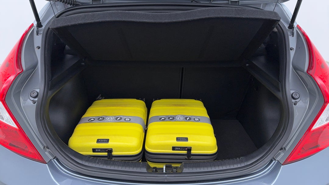 Boot Inside View with Luggage