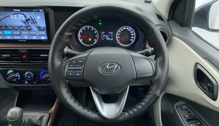 2022 Hyundai AURA S CNG, CNG, Manual, 12,798 km, Steering Wheel Close Up