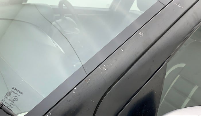 2015 Maruti Swift VXI, Petrol, Manual, 88,863 km, Left A pillar - Minor scratches
