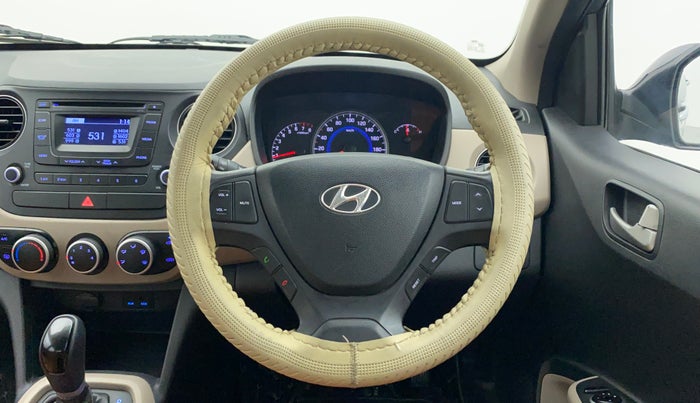 2014 Hyundai Grand i10 ASTA AT 1.2 KAPPA VTVT, Petrol, Automatic, 39,092 km, Steering Wheel Close Up