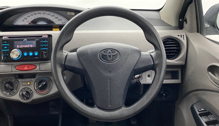 2011 Toyota Etios G, Petrol, Manual, 79,468 km, Steering Wheel Close Up
