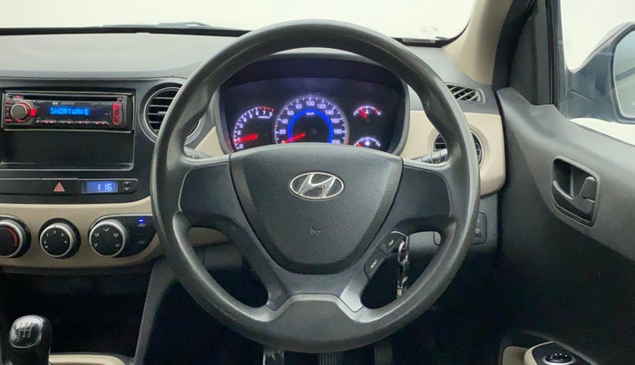 2014 Hyundai Grand i10 MAGNA 1.2 KAPPA VTVT, CNG, Manual, 72,154 km, Steering Wheel Close Up