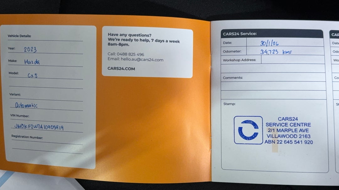 2023 Mazda CX-5 G20 Maxx (fwd), Automatic, 34725 km, Service History