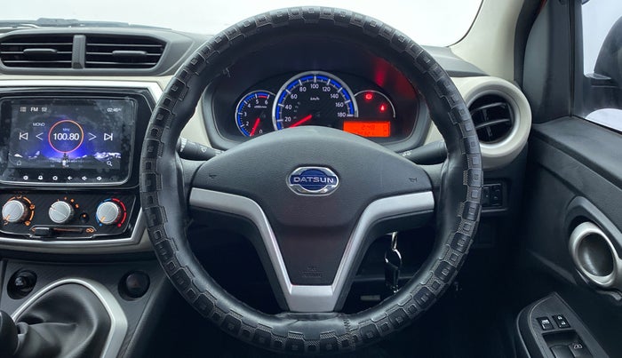 2018 Datsun Go Plus T, Petrol, Manual, 26,372 km, Steering Wheel Close Up