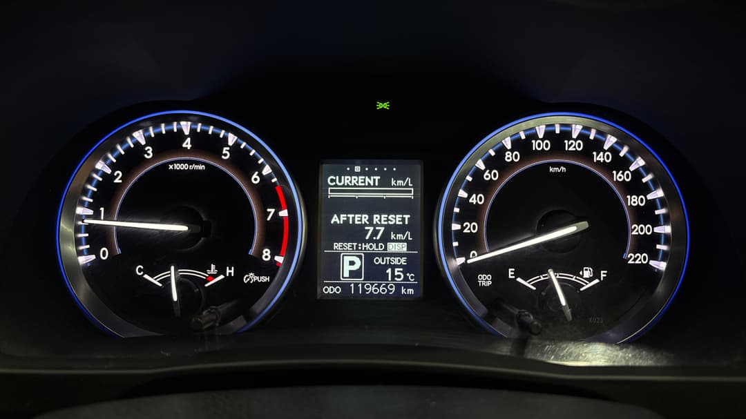 2015 Toyota Kluger Gxl (4x2), Automatic, 119669 km, Odometer View