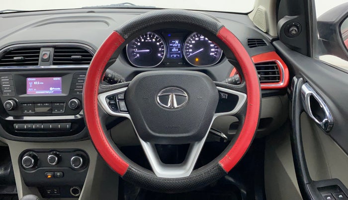 2017 Tata Tiago XZA PETROL, Petrol, Automatic, 1,20,278 km, Steering Wheel Close Up