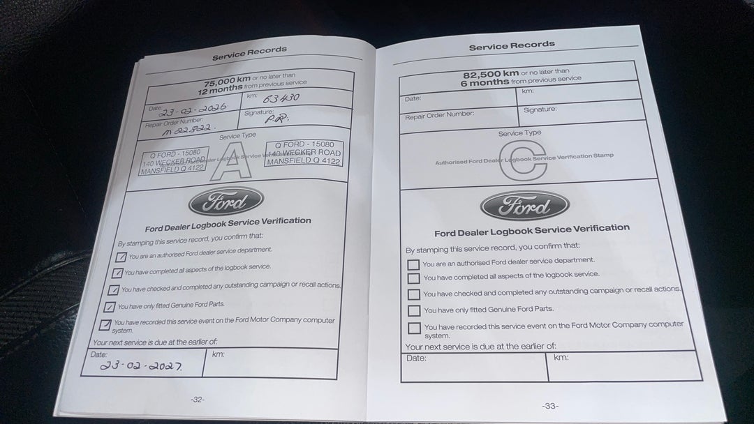 2021 Ford Ranger Wildtrak 2.0 (4x4), Automatic, 64111 km, Service History