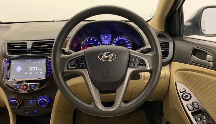 2016 Hyundai Verna 1.6 VTVT SX AT, Petrol, Automatic, 65,882 km, Steering Wheel Close Up