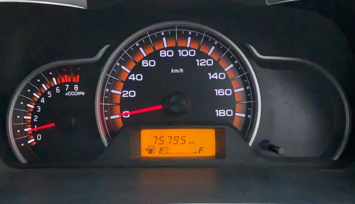 2016 Maruti Alto K10 VXI P, Petrol, Manual, 75,823 km, Odometer Image