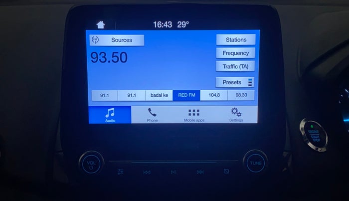 2018 Ford Ecosport TITANIUM 1.5L DIESEL, Diesel, Manual, 97,044 km, Infotainment System