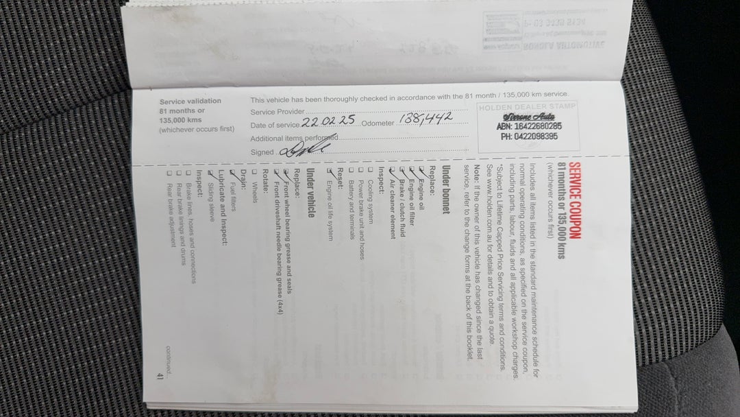 2016 Holden Colorado Ltz (4x4), Manual, 148953 km, Service History