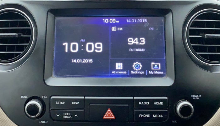2017 Hyundai Grand i10 ASTA 1.2 KAPPA VTVT, Petrol, Manual, 42,388 km, Infotainment System