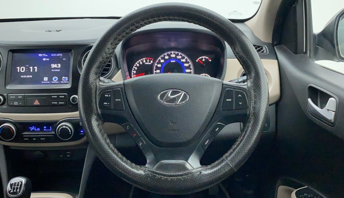 2017 Hyundai Grand i10 ASTA 1.2 KAPPA VTVT, Petrol, Manual, 42,388 km, Steering Wheel Close Up