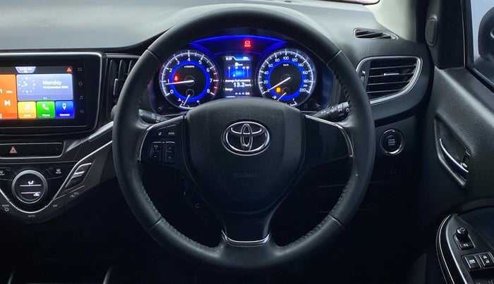 2019 Toyota Glanza V MT PETROL, Petrol, Manual, 49,615 km, Steering Wheel Close Up