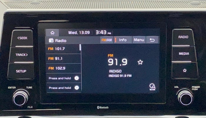2019 KIA SELTOS GTK 1.4 PETROL, Petrol, Manual, 91,486 km, Infotainment System