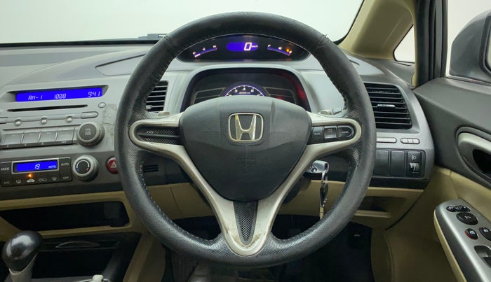2010 Honda Civic 1.8L I-VTEC V AT, Petrol, Automatic, 1,14,075 km, Steering Wheel Close Up