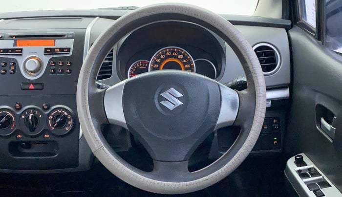 2012 Maruti Wagon R 1.0 VXI, Petrol, Manual, 82,299 km, Steering Wheel Close Up