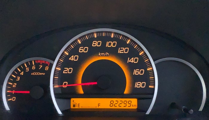 2012 Maruti Wagon R 1.0 VXI, Petrol, Manual, 82,299 km, Odometer Image