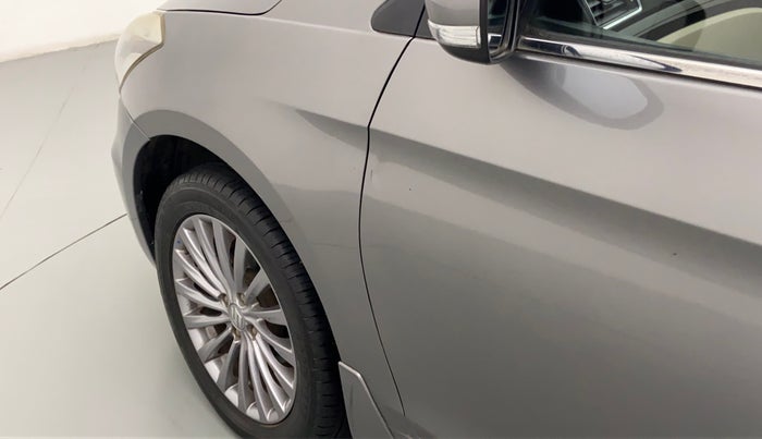 2018 Maruti Ciaz ALPHA 1.4 VVT AMT, Petrol, Automatic, 16,986 km, Front passenger door - Slightly dented