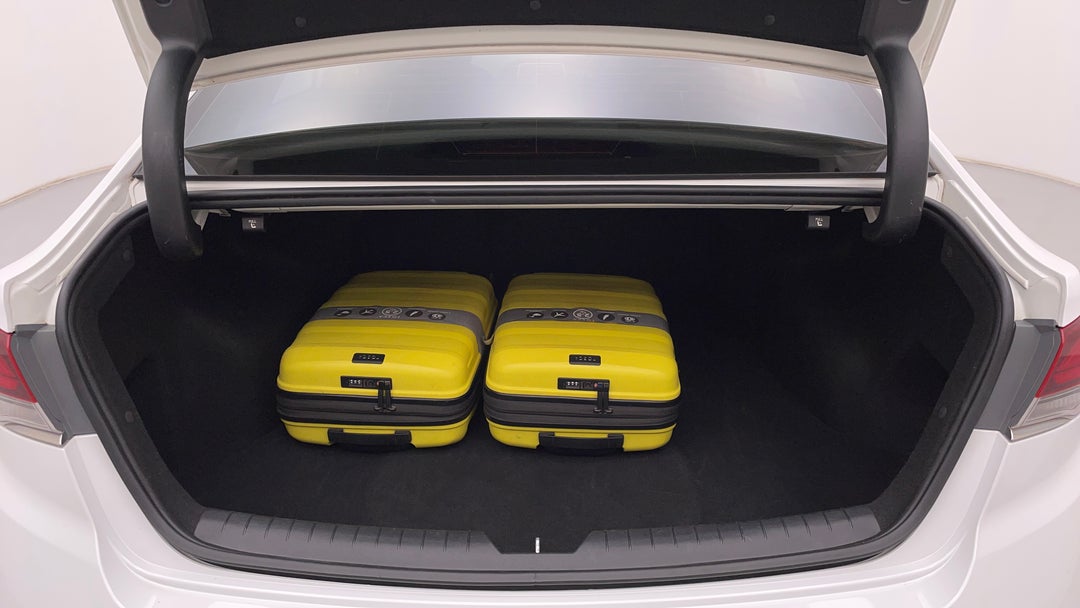 Boot Inside View with Luggage