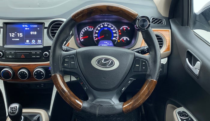 2018 Hyundai Grand i10 SPORTZ 1.2 KAPPA VTVT, CNG, Manual, 19,420 km, Steering Wheel Close Up