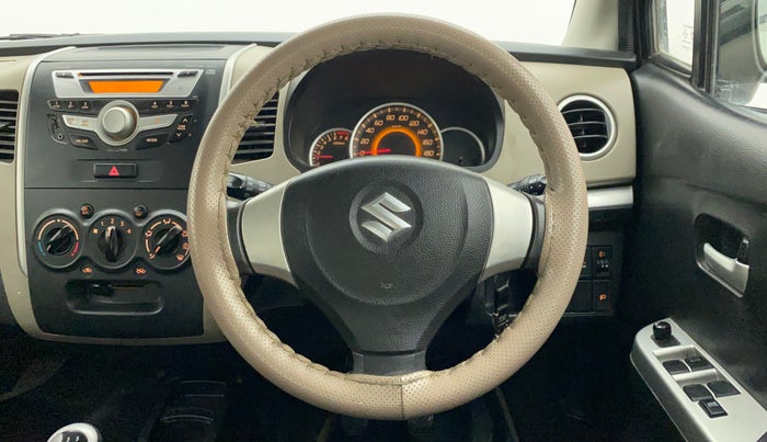 2013 Maruti Wagon R 1.0 VXI, Petrol, Manual, 50,946 km, Steering Wheel Close Up