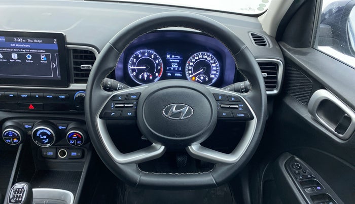 2021 Hyundai VENUE SX 1.0 (O) TURBO IMT, Petrol, Manual, 37,490 km, Steering Wheel Close Up