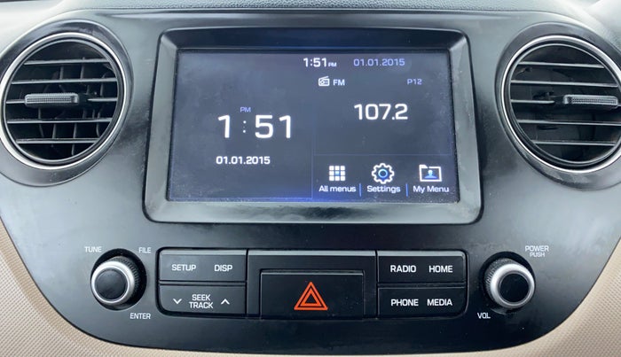 2018 Hyundai Grand i10 SPORTZ 1.2 KAPPA VTVT, Petrol, Manual, 24,677 km, Infotainment System