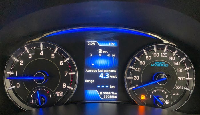 2019 Maruti Ciaz ALPHA 1.5 SHVS PETROL, Petrol, Manual, 25,099 km, Odometer Image