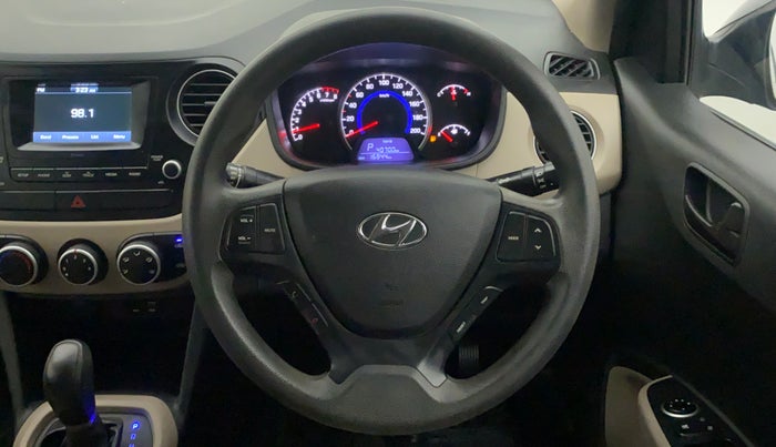 2018 Hyundai Grand i10 MAGNA AT 1.2 KAPPA VTVT, Petrol, Automatic, 16,844 km, Steering Wheel Close Up