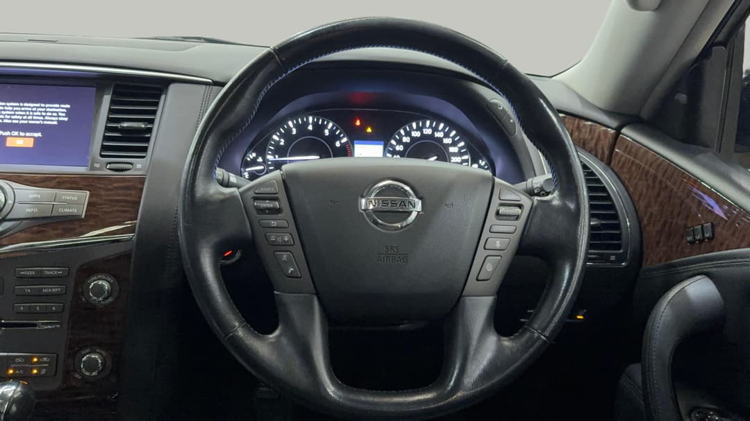 2020 Nissan Patrol Ti-l (4x4), Automatic, 110461 km, Steering Wheel Close-up