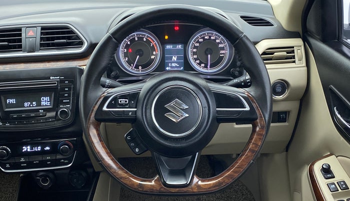 2018 Maruti Dzire ZXI AMT, Petrol, Automatic, 52,045 km, Steering Wheel Close Up